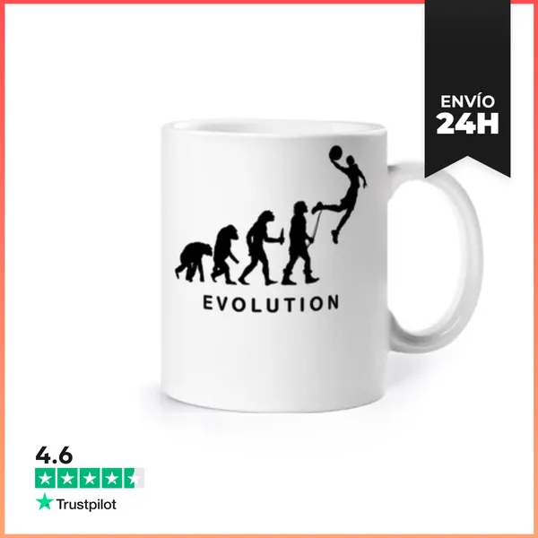 Taza Evoluciones Del Baloncesto LaTostadora