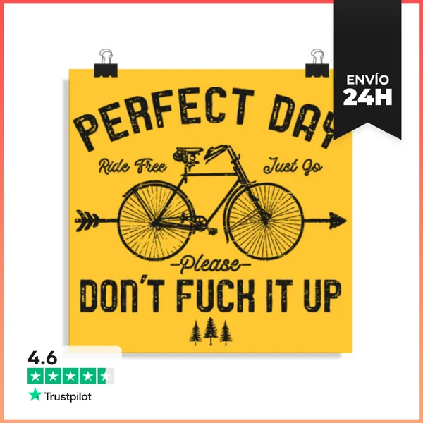 Póster Cuadrado Perfect Day LaTostadora