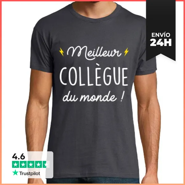 Camiseta Hombre Clásica Mejor Colega Del Mundo LaTostadora