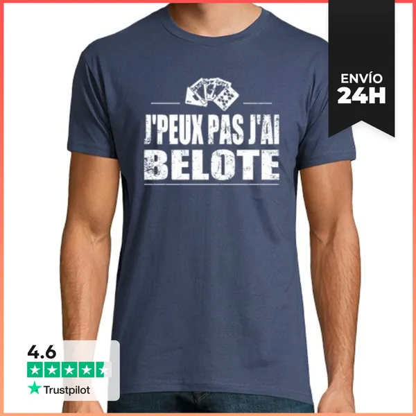 Camiseta Hombre Clásica Jpeux No I Belote LaTostadora
