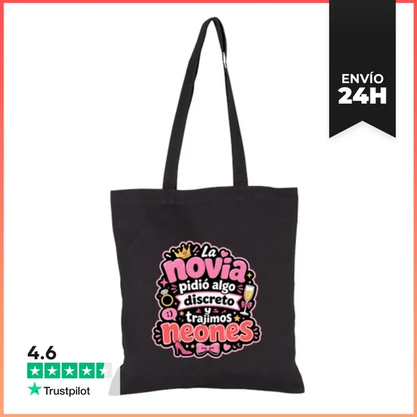 Bolsa De Tela La Novia Pidió Algo Discreto Y Trajimos Neones