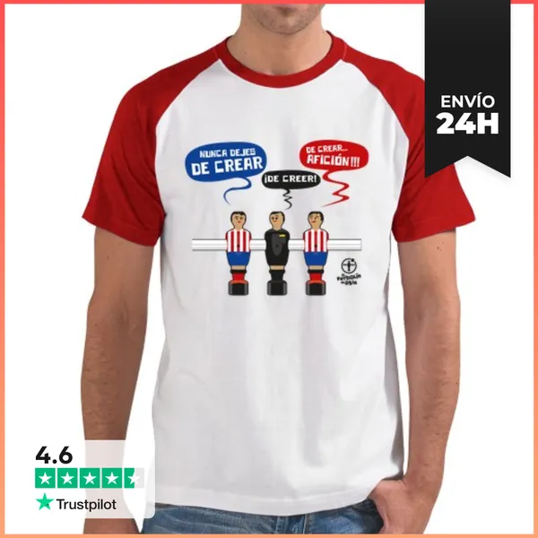 Camiseta Hombre, Estilo Béisbol Nunca Dejes De Creer En El