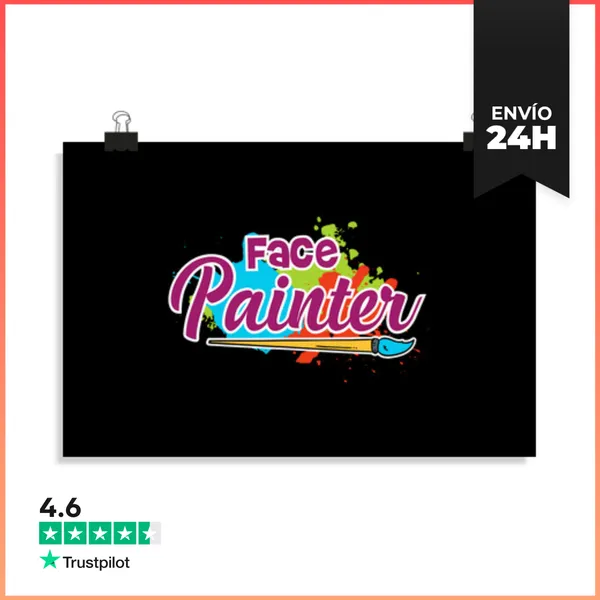 Póster Horizontal Regalo Para Artista Del Maquillaje Pintor De