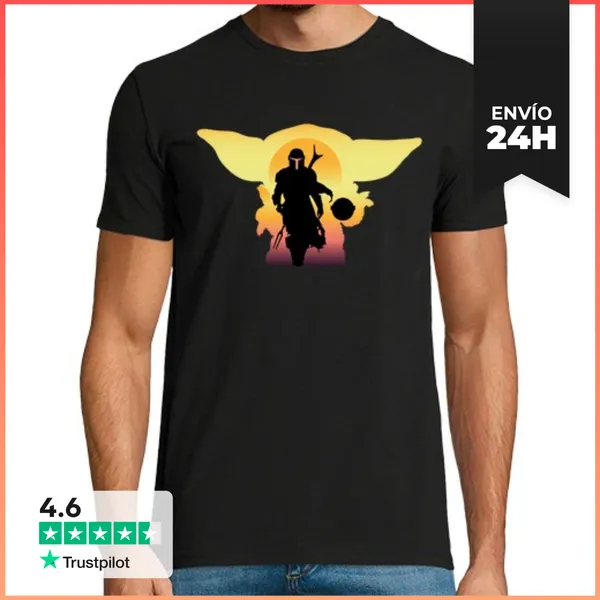 Camiseta Hombre Clásica The Mandalorian 2, Hombre LaTostadora