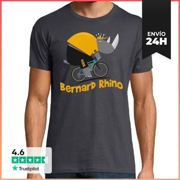 Camiseta Hombre Clásica Rhino Bernard LaTostadora
