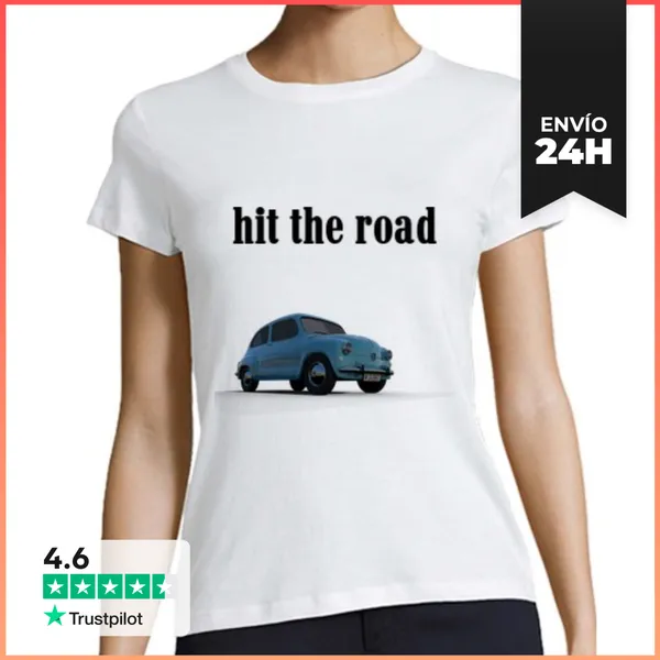 Camiseta Mujer Clásica Hit The Road LaTostadora