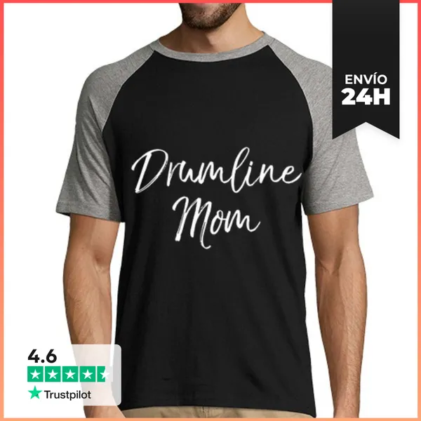 Camiseta Hombre, Estilo Béisbol Regalo Para Madre De Baterista De