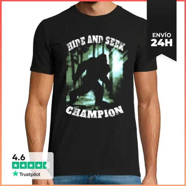 Camiseta Hombre Clásica Campeón De Escondidas LaTostadora