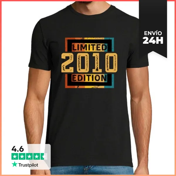 Camiseta Hombre Clásica Edición Limitada 2010 Regalo De