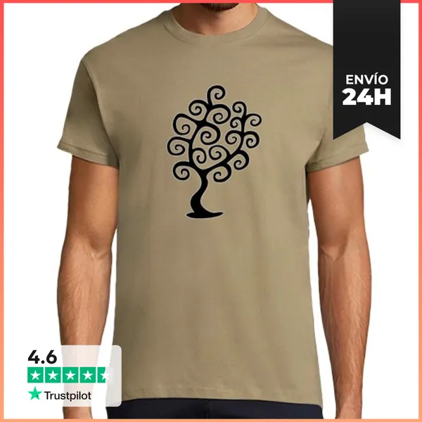 Camiseta Hombre Clásica Árbol De La Vida LaTostadora