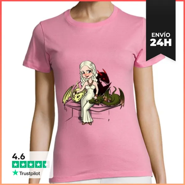 Camiseta Mujer Clásica Daenerys Targaryen LaTostadora