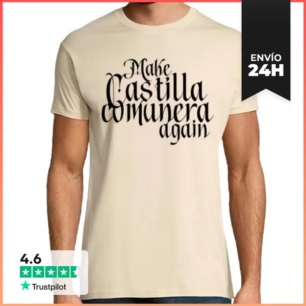 Camiseta Hombre Clásica Castilla Comunera LaTostadora