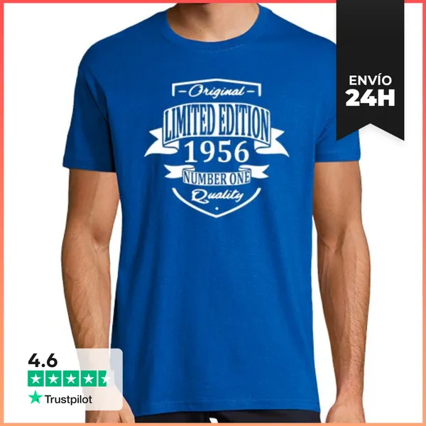 Camiseta Hombre Clásica Edición Limitada 1956 LaTostadora