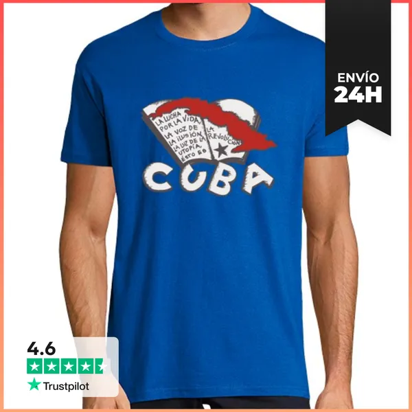 Camiseta Hombre Clásica Cuba Utopía LaTostadora