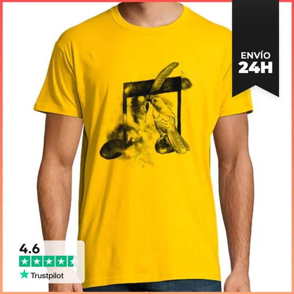 Camiseta Hombre Clásica Pintor De La Música LaTostadora