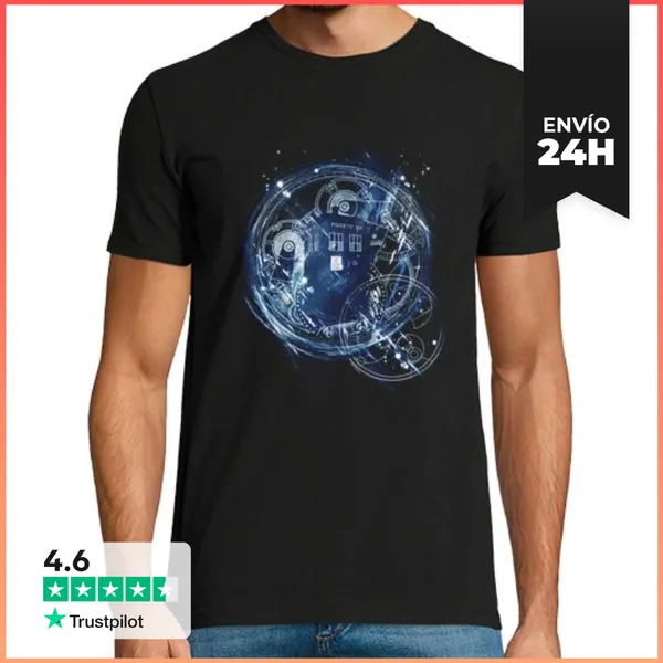 Camiseta Hombre Clásica Motor De Tiempo Y Espacio LaTostadora