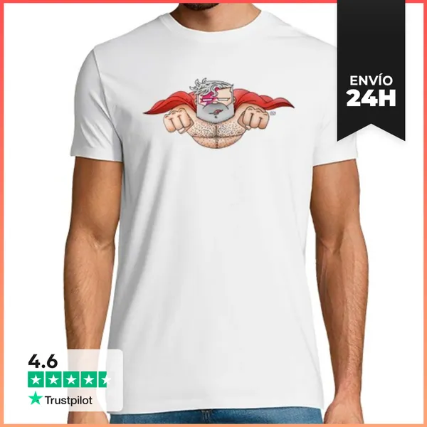 Camiseta Hombre Clásica HERO SUPER LaTostadora