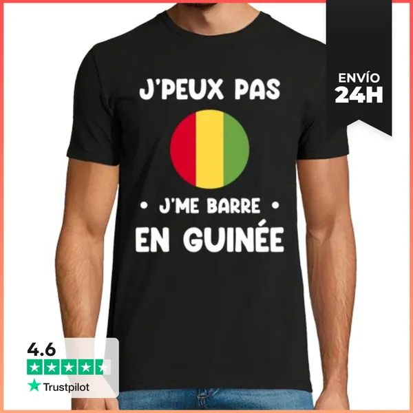 Camiseta Hombre Clásica No Puedo Me Voy A Guinea LaTostadora