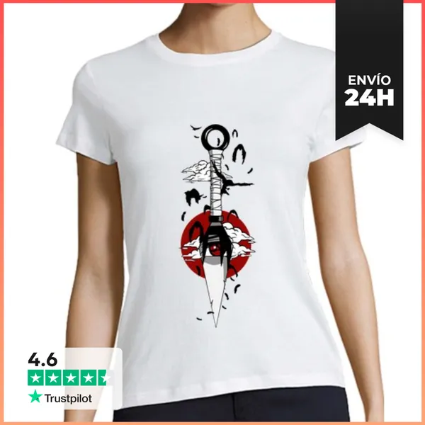 Camiseta Mujer Clásica Ninja Cuervo LaTostadora
