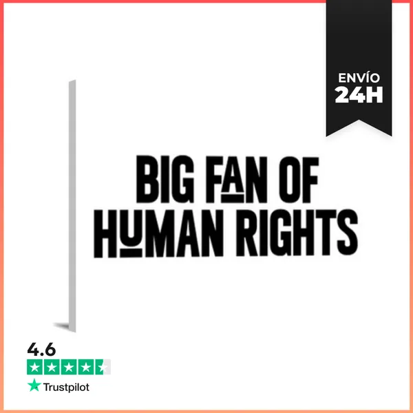 Lienzo Horizontal BIG FAN OF HUMAN RIGHTS LaTostadora
