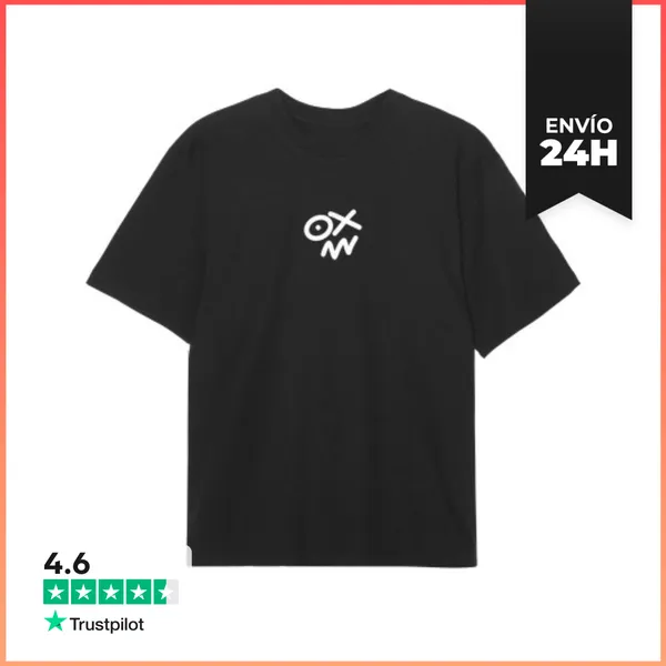 Camiseta Oversize OX Círculo Blanco LaTostadora