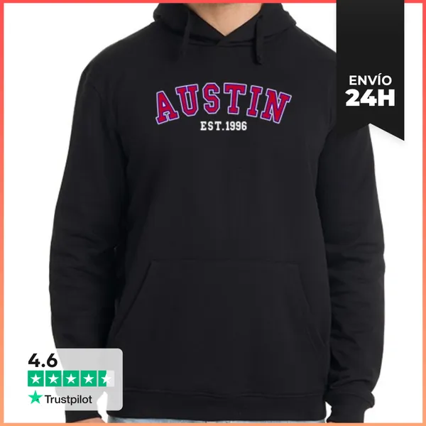Sudadera Unisex Con Capucha Austin Est 1996 LaTostadora