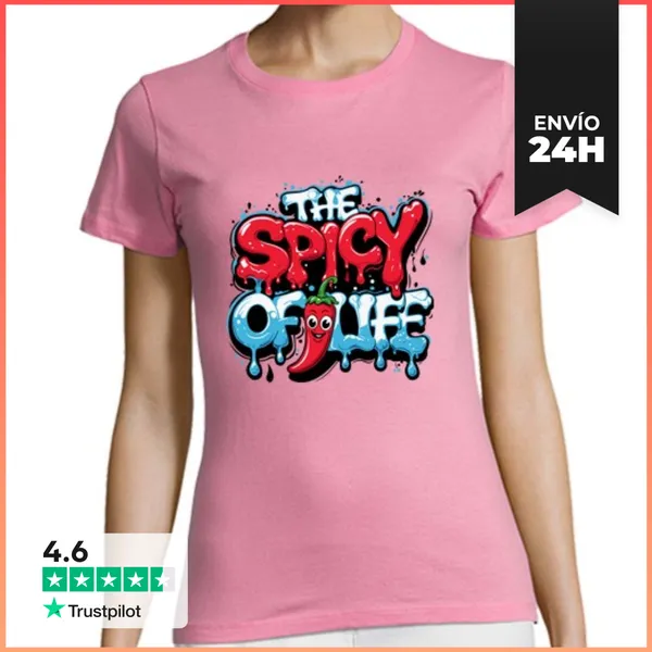 Camiseta Mujer Clásica El Picante De La Vida LaTostadora