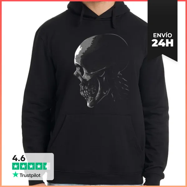 Sudadera Unisex Con Capucha Hombre, Jersey Con Capucha, Negro