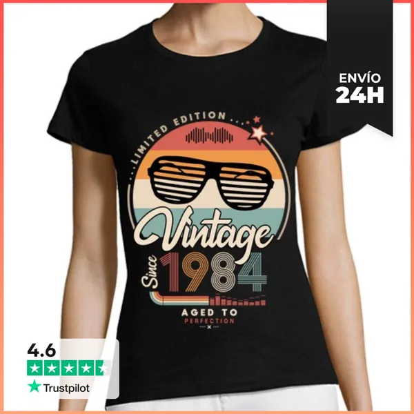 Camiseta Mujer Clásica Vintage Since 1984 LaTostadora