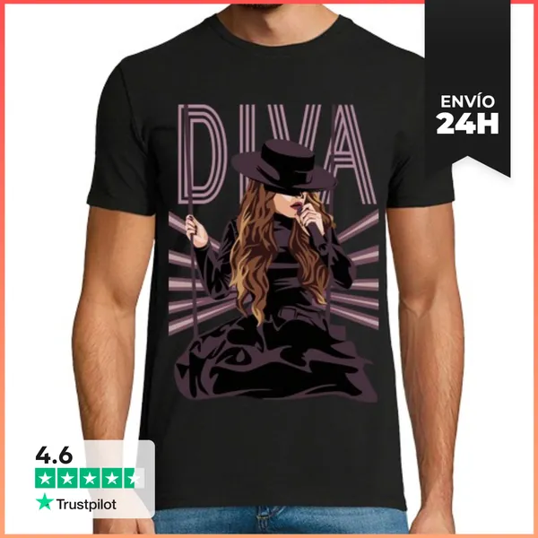 Camiseta Hombre Clásica Diva LaTostadora
