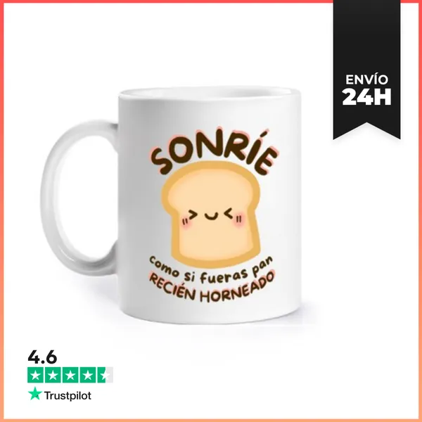 Taza Pan Divertido Panadería LaTostadora