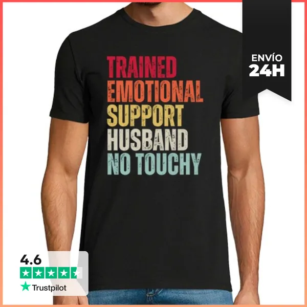 Camiseta Hombre Clásica Esposo Capacitado En Apoyo Emocional