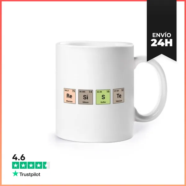 Taza Resiste - Elementos Periódicos LaTostadora