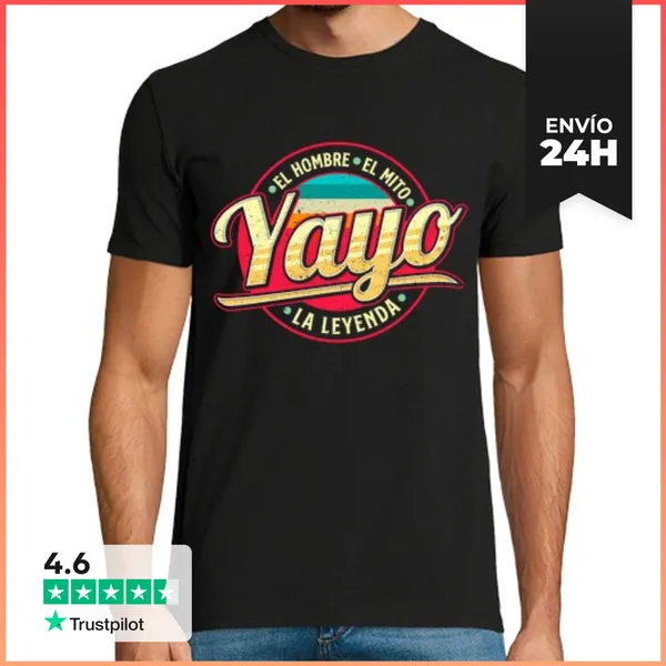 Camiseta Hombre Clásica Yayo El Hombre El Mito La Leyenda Yayo