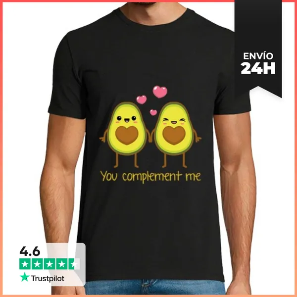Camiseta Hombre Clásica You Complement Me LaTostadora