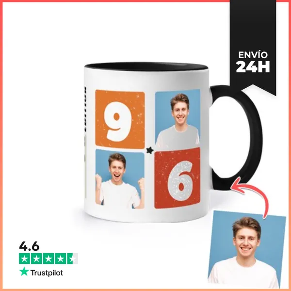 Taza De Colores Taza 1996 Limited Edition Foto Personalizable