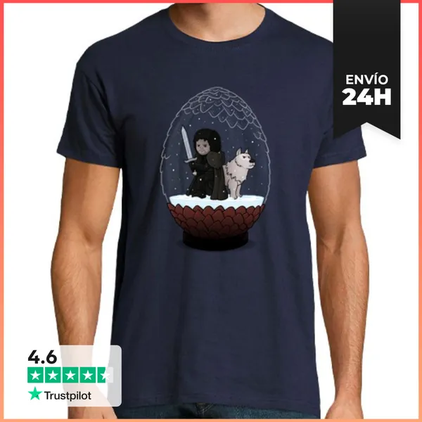 Camiseta Hombre Clásica Snow Is Coming LaTostadora