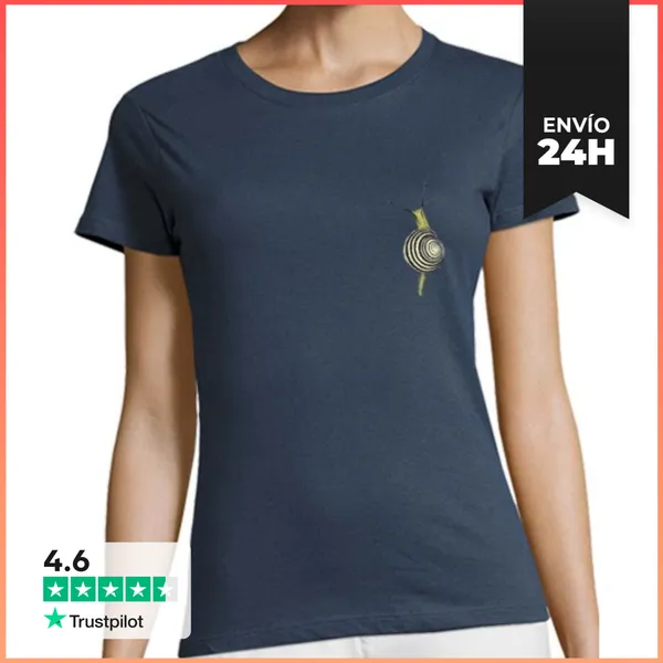 Camiseta Mujer Clásica Camiseta Doble Cara Mujer Caracol Bover