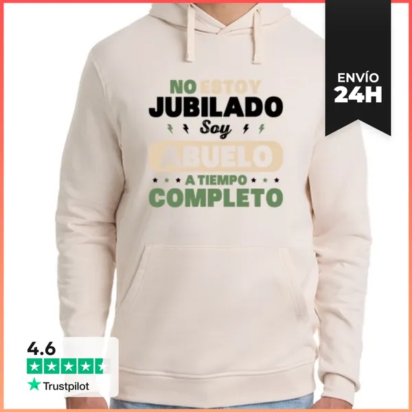 Sudadera Unisex Con Capucha Abuelo Jubilado Regalo Jubilación