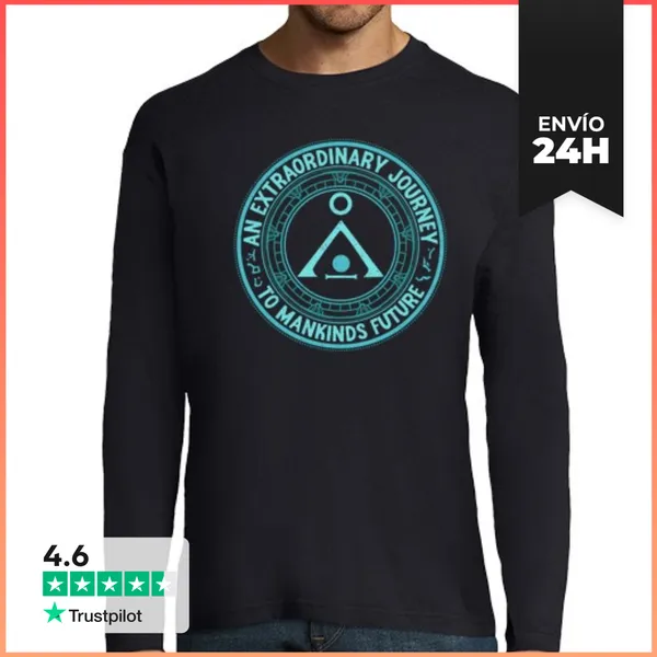 Camiseta Hombre Manga Larga Puerta Estelar LaTostadora