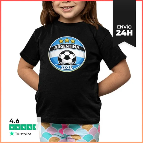 Camiseta Clásica Para Niños Fútbol Argentino 2026 LaTostadora