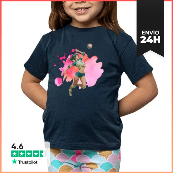 Camiseta Clásica Para Niños Jugador De Voleibol Opuesto