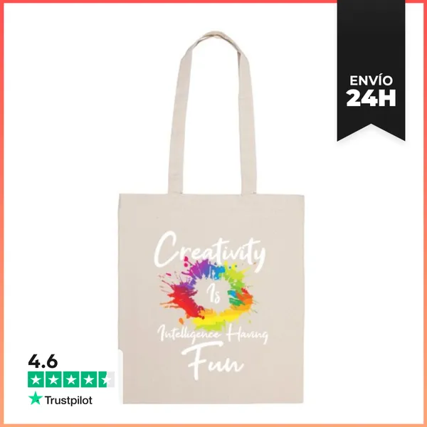 Bolsa De Tela La Creatividad Es Inteligencia Divirtiéndose