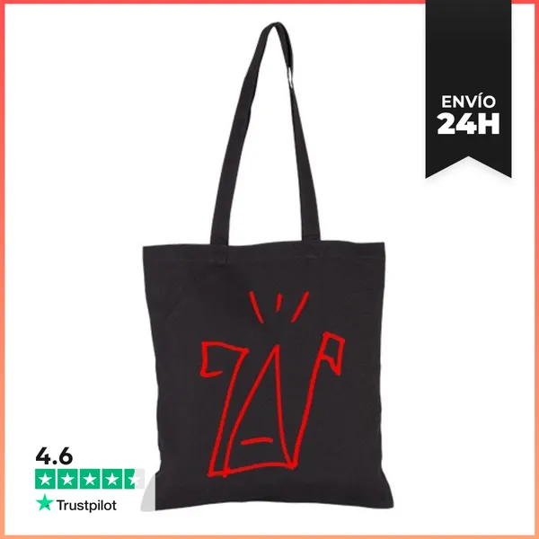 Bolsa De Tela Zap 7A5 R Bolsa De Tela, Color Negro LaTostadora