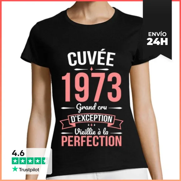 Camiseta Mujer Clásica 50 Aniversario - Cosecha 1973 LaTostadora