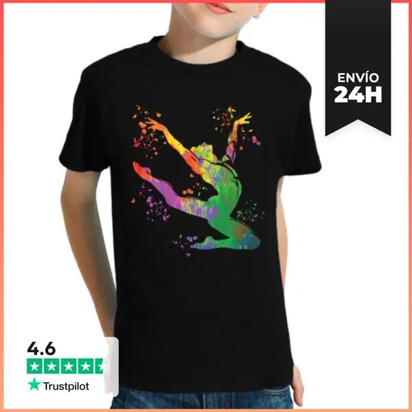 Camiseta Clásica Para Niños Gimnasia Artística De Suelo