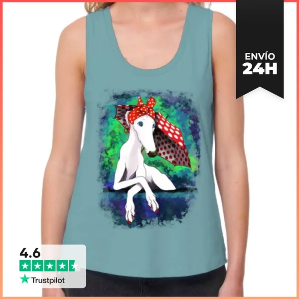 Camiseta Mujer Sin Mangas, Loose Fit Mujer, Sin Mangas, Azul
