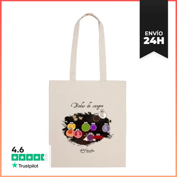 Bolsa De Tela Bodas De Sangre (fondos Claros) LaTostadora