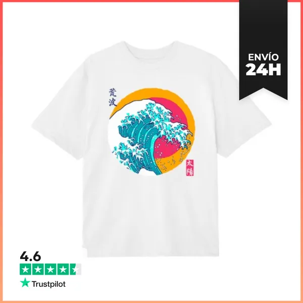 Camiseta Oversize Gran Ola Bajo El Sol LaTostadora