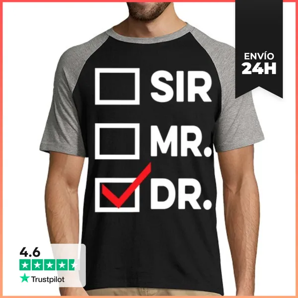 Camiseta Hombre, Estilo Béisbol Hombre Señor Doctor Graduación